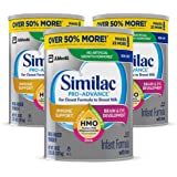 Similac Pro-Advance Non-GMO Infant Formula with Iron, with 2’-FL HMO, for Immune Support, Baby Formula, Powder, (One-Month Su
